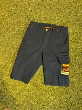 Rare Red Bull X KTM Racing Factory FMF Navy Blue Cargo Men’s Shorts Orange Sz 28
